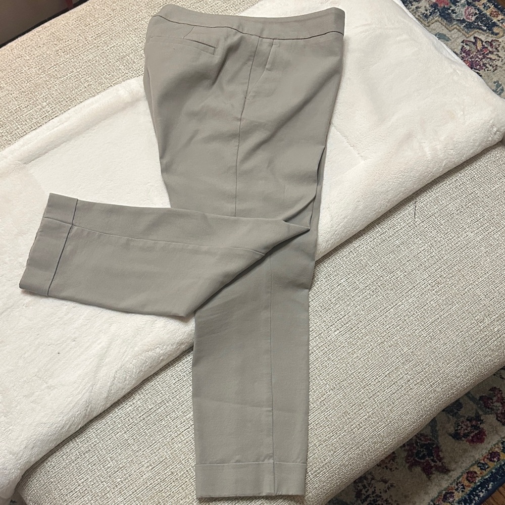 Ann Taylor Factory Women's Cropped Tan Pants